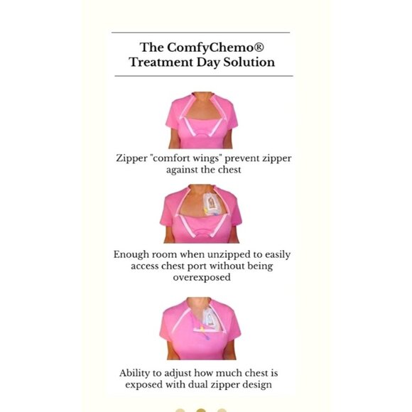 Comfy Chemo Long Sleeve Lavander Top Size XL - Picture 2 of 10